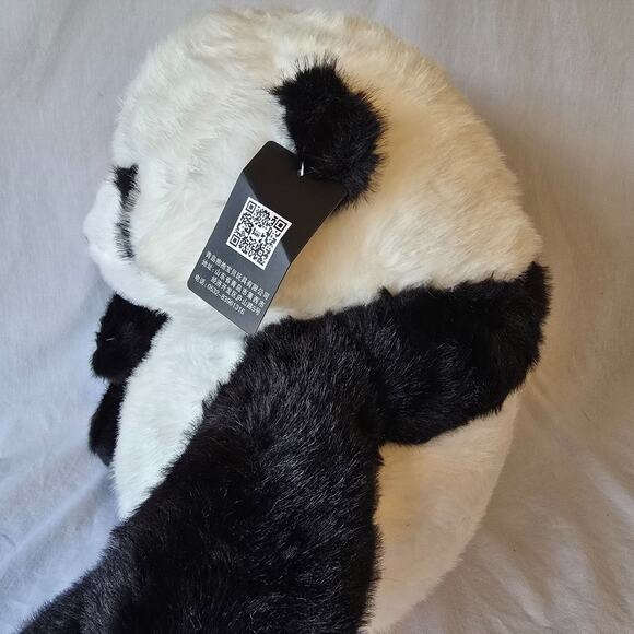 Hugs Baby Plush Toy Panda Bear Black White 15.75" x 15.75" x 13" NWT - Picture 4 of 16